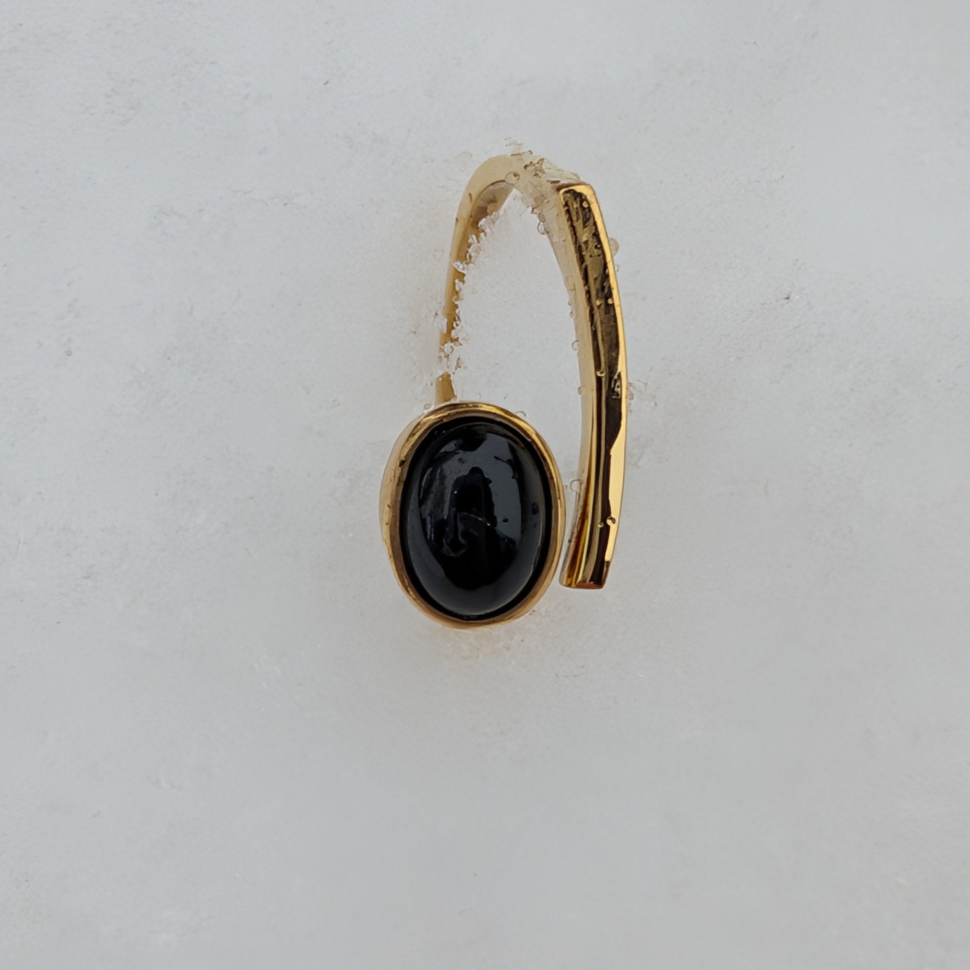 Bronze Ring verstellbar Edelstein Mineralstein Mondstein Malachit Amethyst Temple of Desire