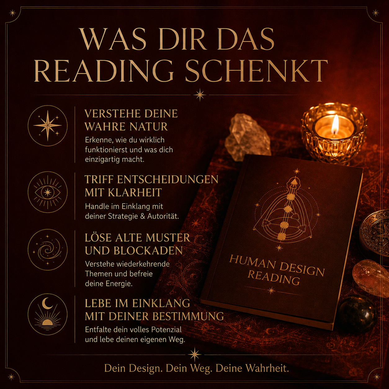 Human Design Reading Varianten: Basis-Analyse, Tiefen-Analyse und Beziehungs-Reading