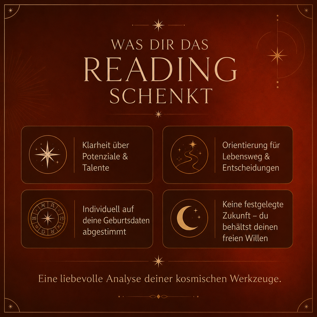 Vorteile eines Astrologie Readings für Klarheit, Potenziale und Lebensweg