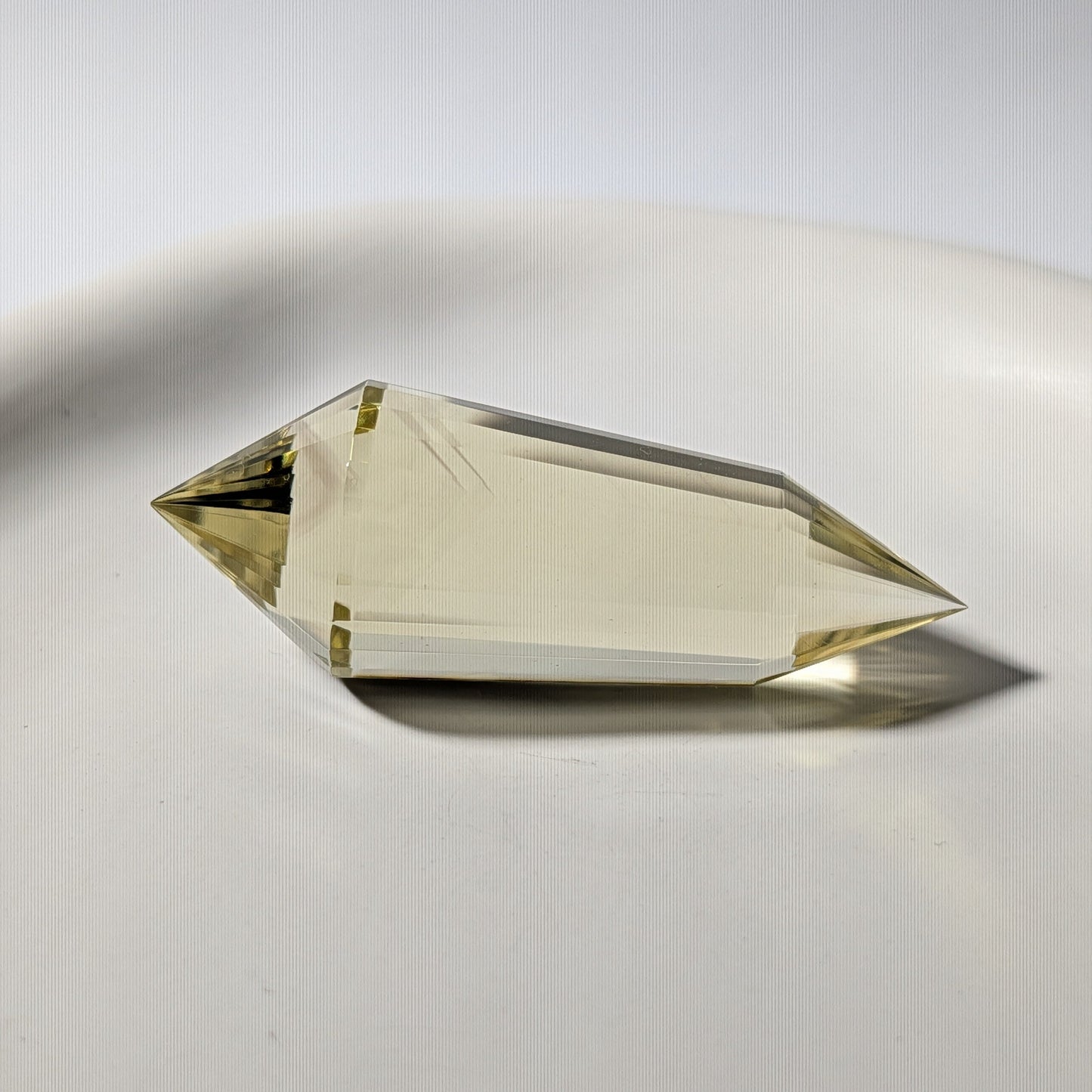 Citrin Vogel Kristall 24 Facetten gelb Manifestation