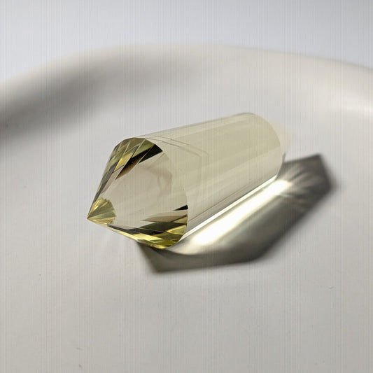 Citrin Vogel Kristall 24 Facetten gelb Manifestation