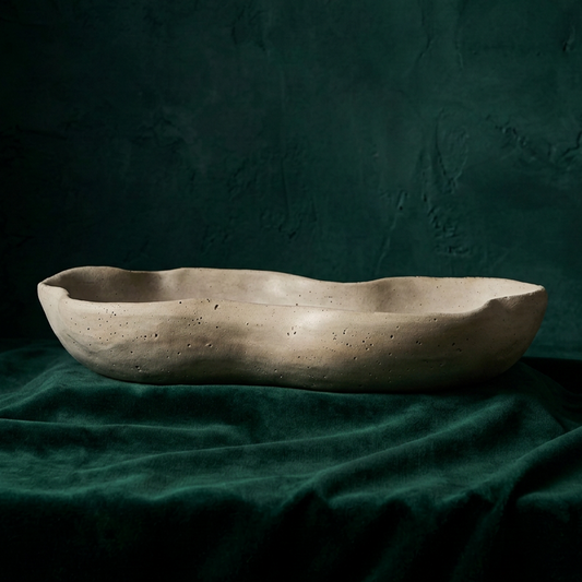 Design-Betonschale Wave in ovaler Wellenform
