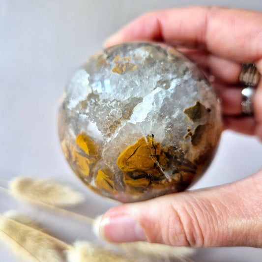 Drusenachat Kugel 300g Kristallhöhle Achat Sphäre Brasilien Klein Temple of Desire