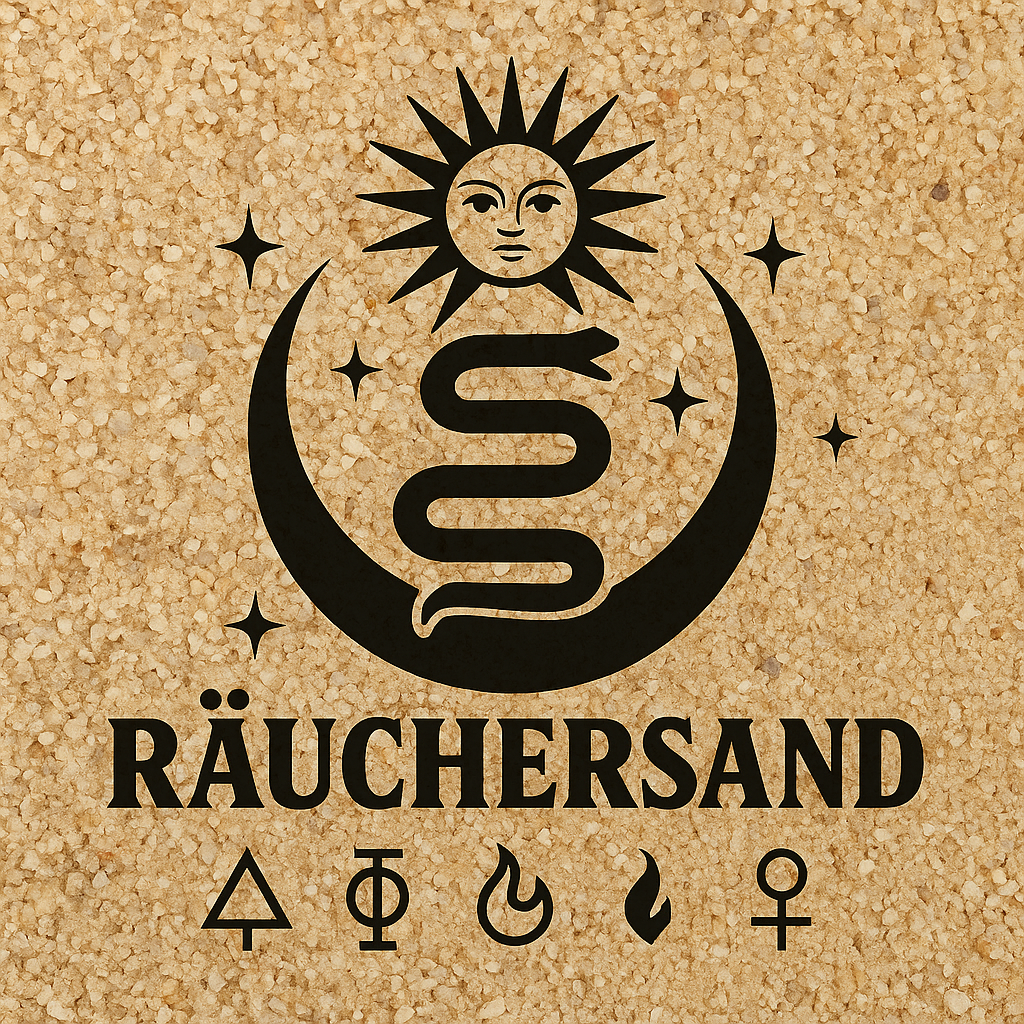 Feiner Quarzsand (200g) in einer Schale, dient als energetische Basis für Räucherrituale