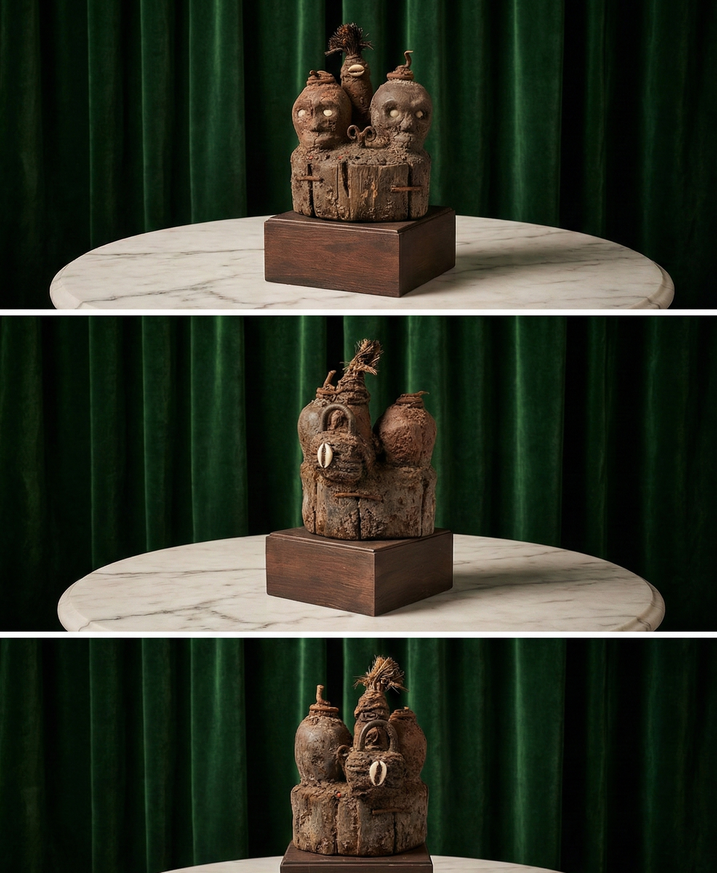 Fon Vodun Fetisch Bocio Benin Holzfigur Schloss Opferpatina Temple of Desire