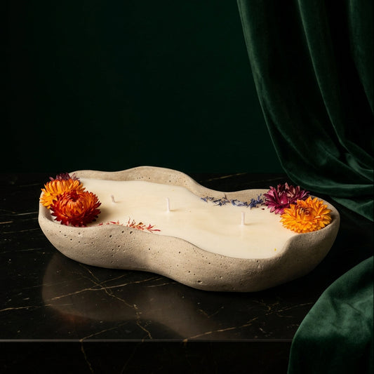 Design-Betonkerze Wave Flower Edition, Ansicht 2