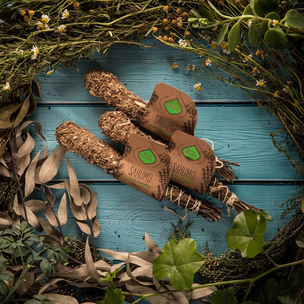 Großes Sagrada Madre Sahumo Räucherbündel "Energetic Cleaning" mit Salbei, Zeder und Eukalyptus