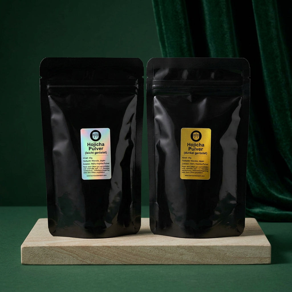 Hojicha-Pulver aus Uji, gerösteter Grüntee