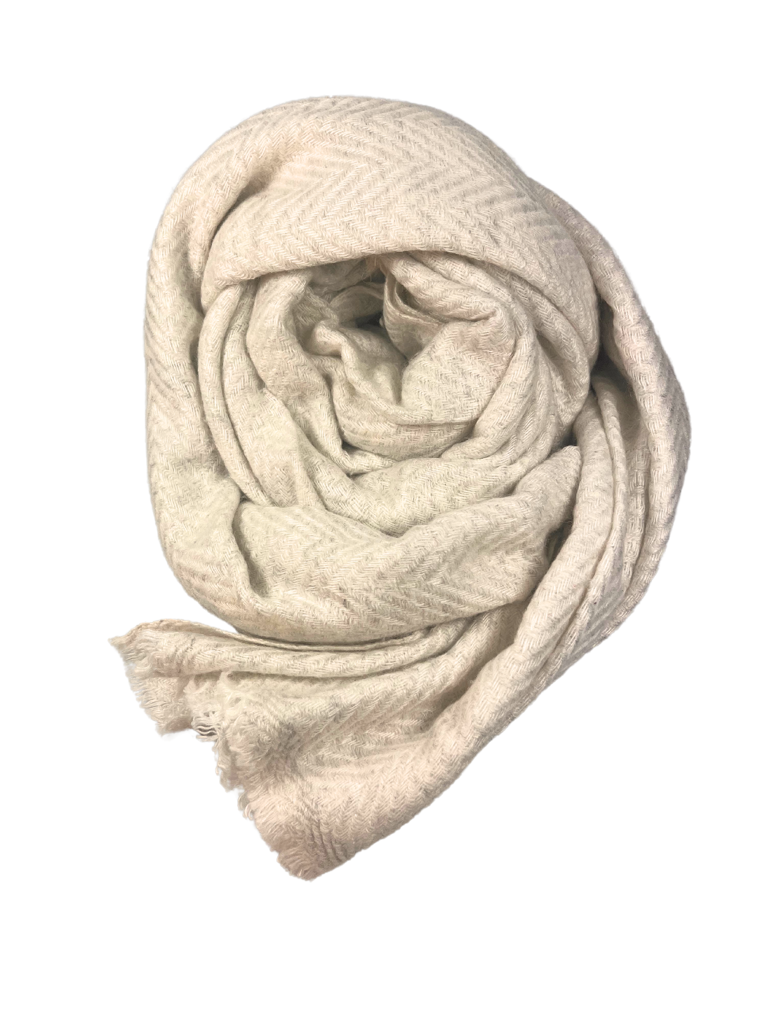 Ankalē Kamelhaarschal in Beige – naturbelassene Farbtöne