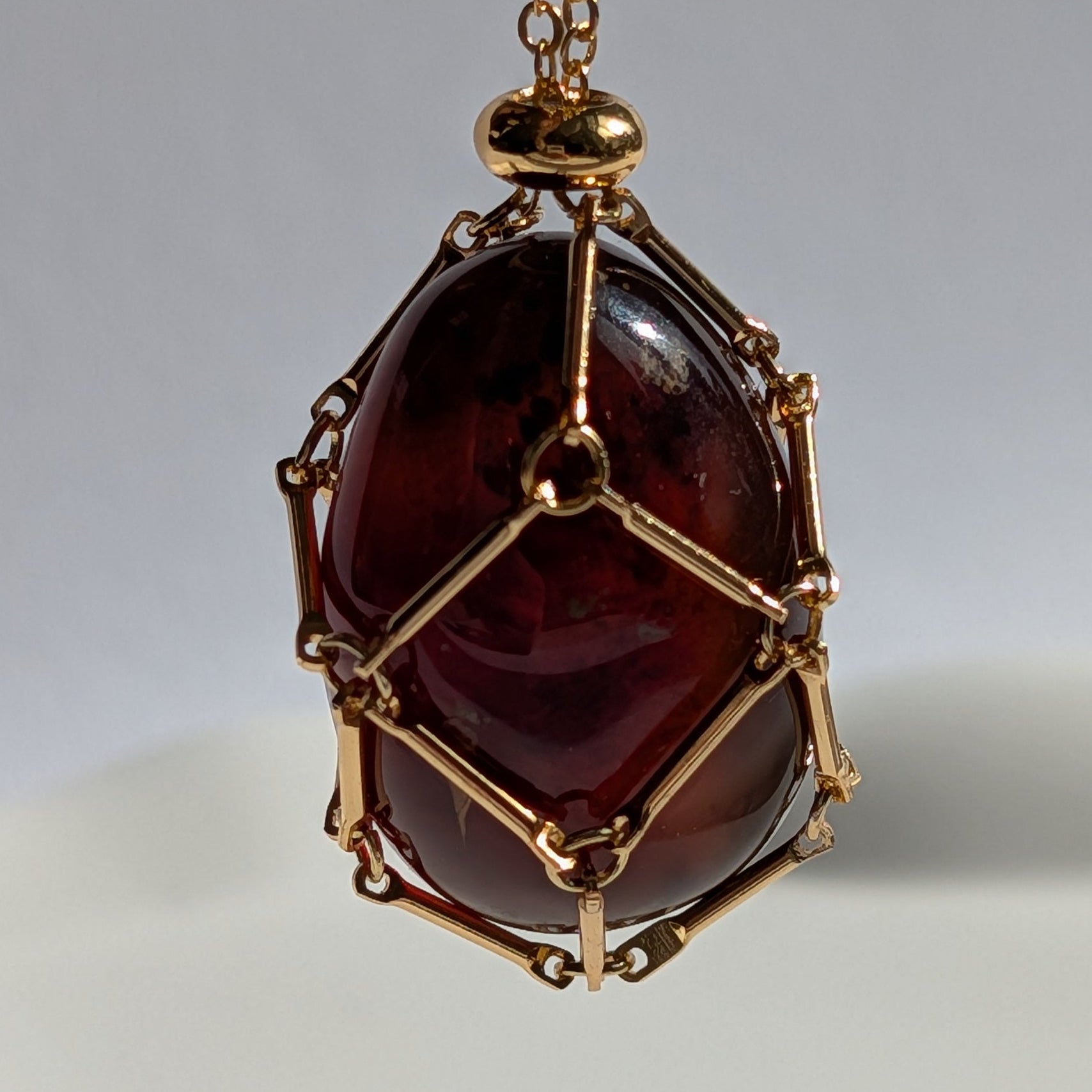 Karibischer Bernstein Talisman | 13g Einzelstück | Handarbeit