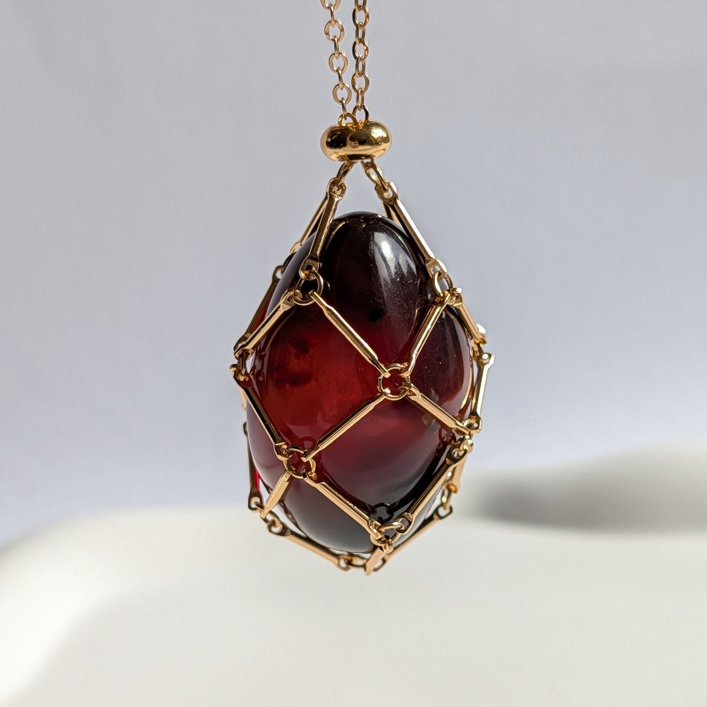 Karibischer Bernstein Talisman | 17g Einzelstück | Handarbeit