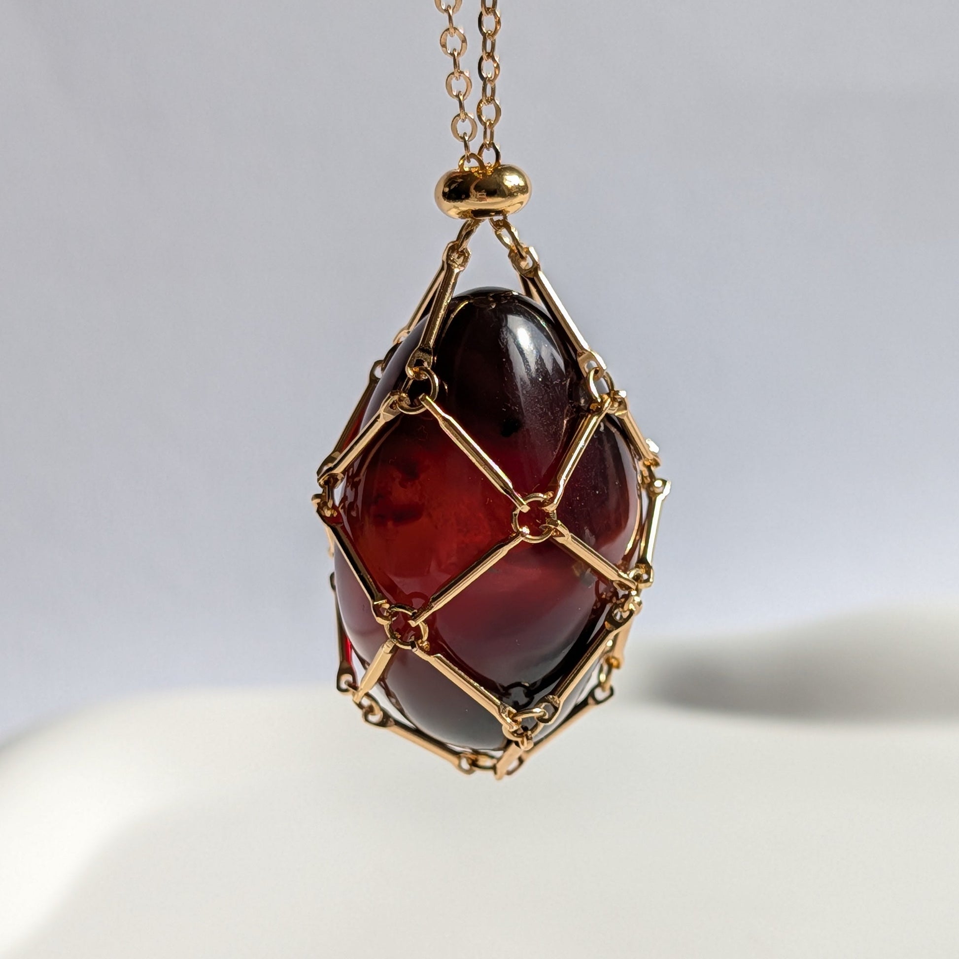 Karibischer Bernstein Talisman | 17g Einzelstück | Handarbeit