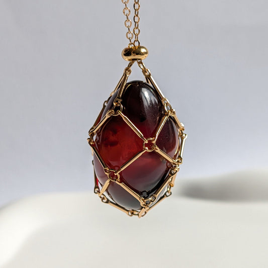 Karibischer Bernstein Talisman | 17g Einzelstück | Handarbeit