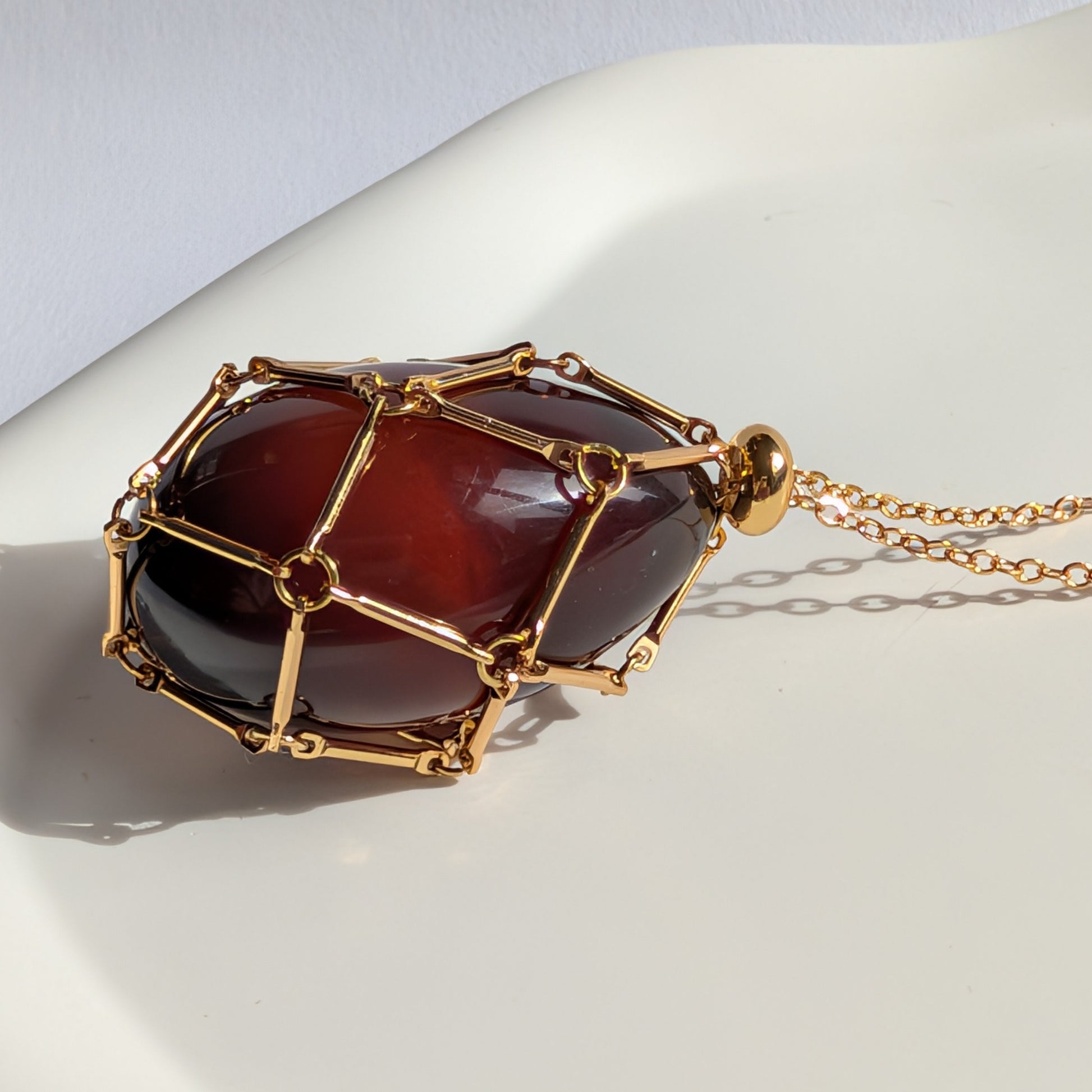 Karibischer Bernstein Talisman | 17g Einzelstück | Handarbeit