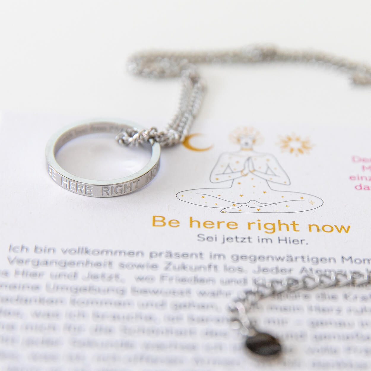Ring 'Be here right now' auch einzeln tragbar