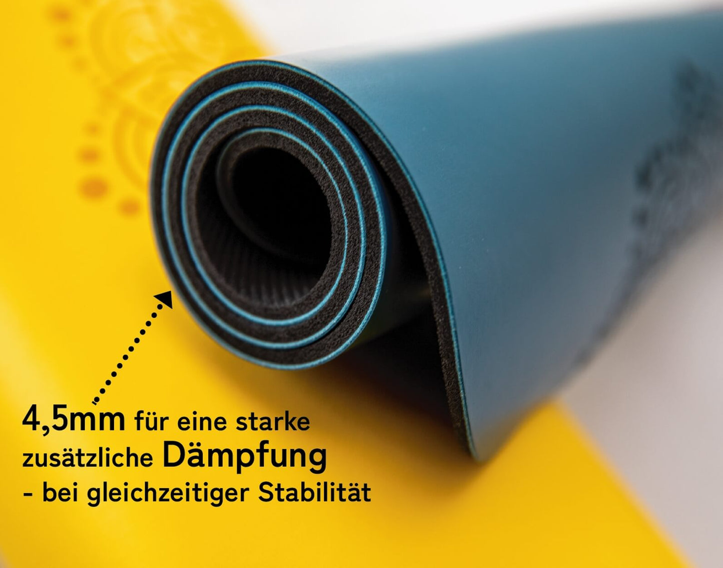 Yoga Knie Pad mit japanischem Grip | 64 x 33 cm, extra rutschfest