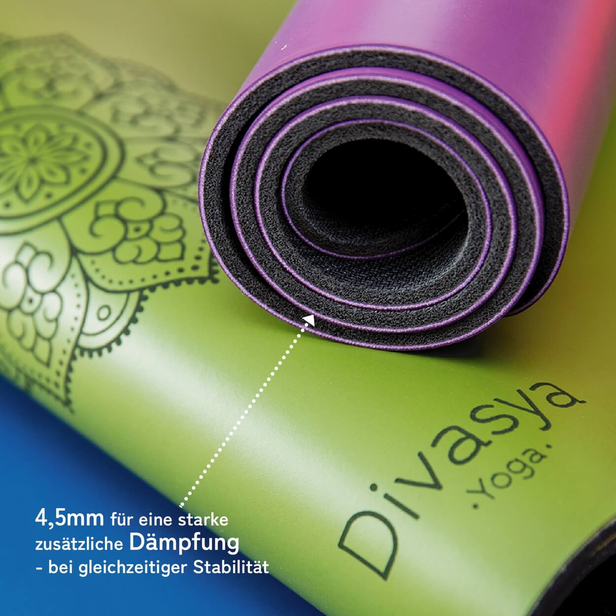 Yoga Knie Pad mit japanischem Grip | 64 x 33 cm, extra rutschfest