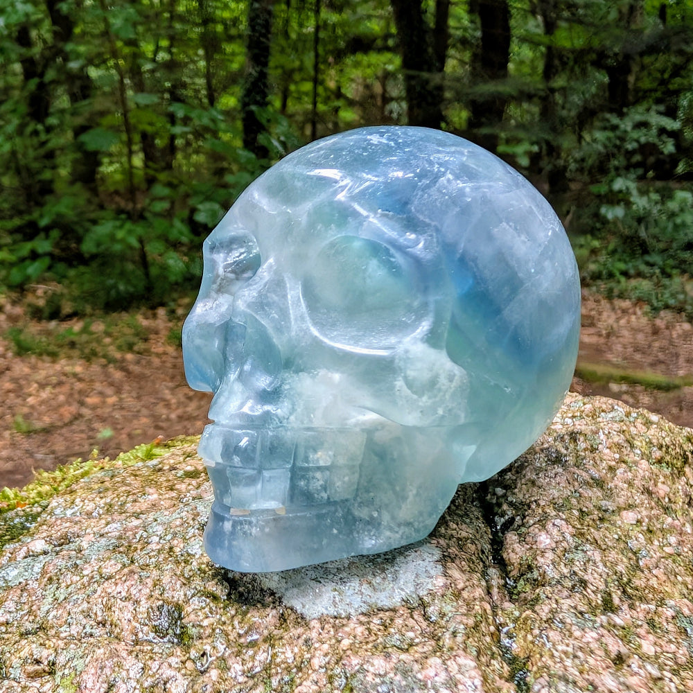 Kristallschädel "Atlantis" Fluorit | Klarheit & Ruhe