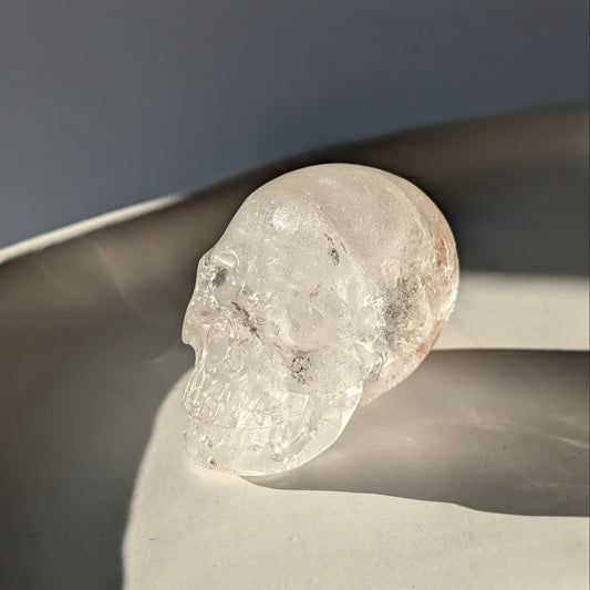 Kristallschädel Helena Bergkristall 84g transparent