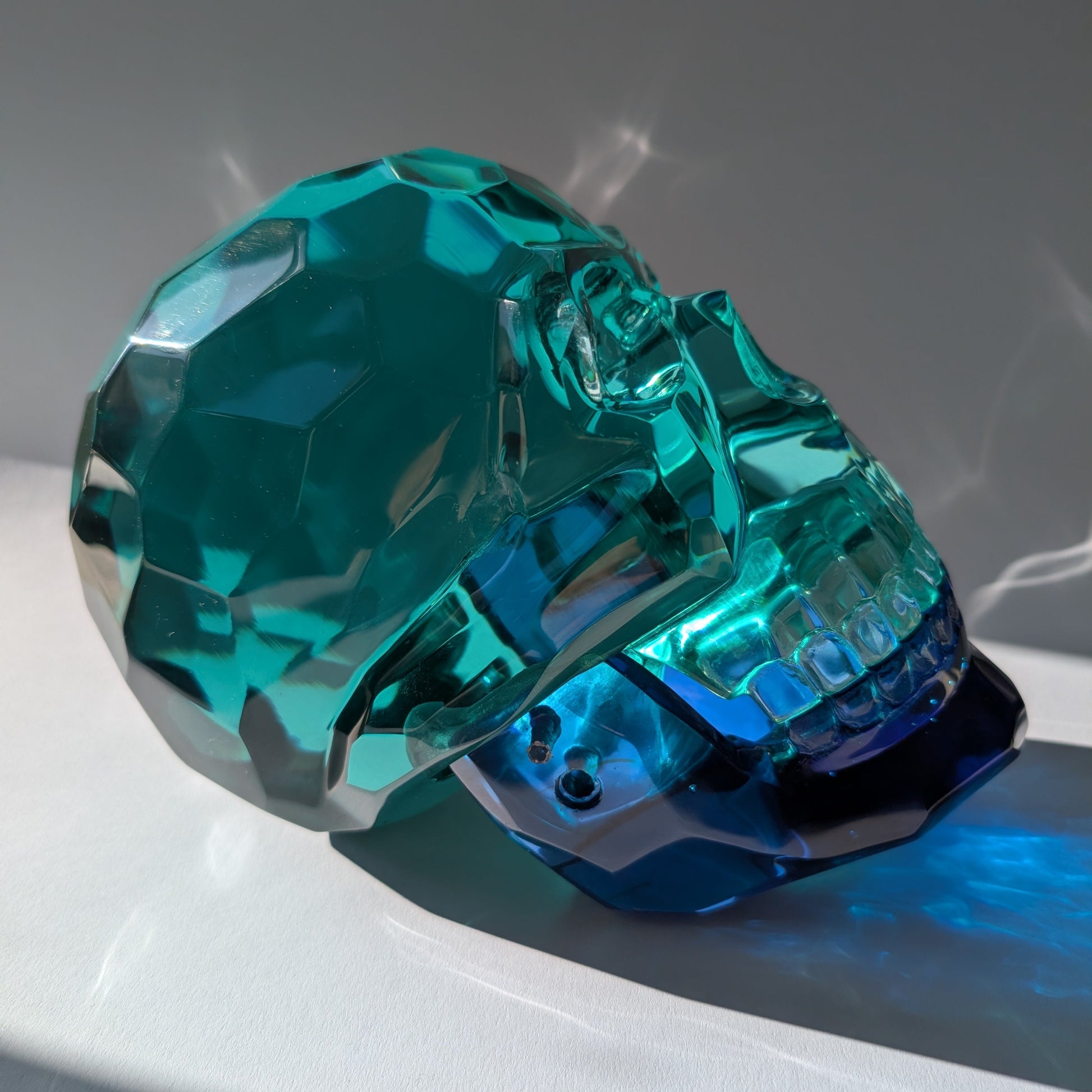 Kristallschädel "Orakel der Blauen Tiefe" (7.5kg) | Beweglicher Kiefer