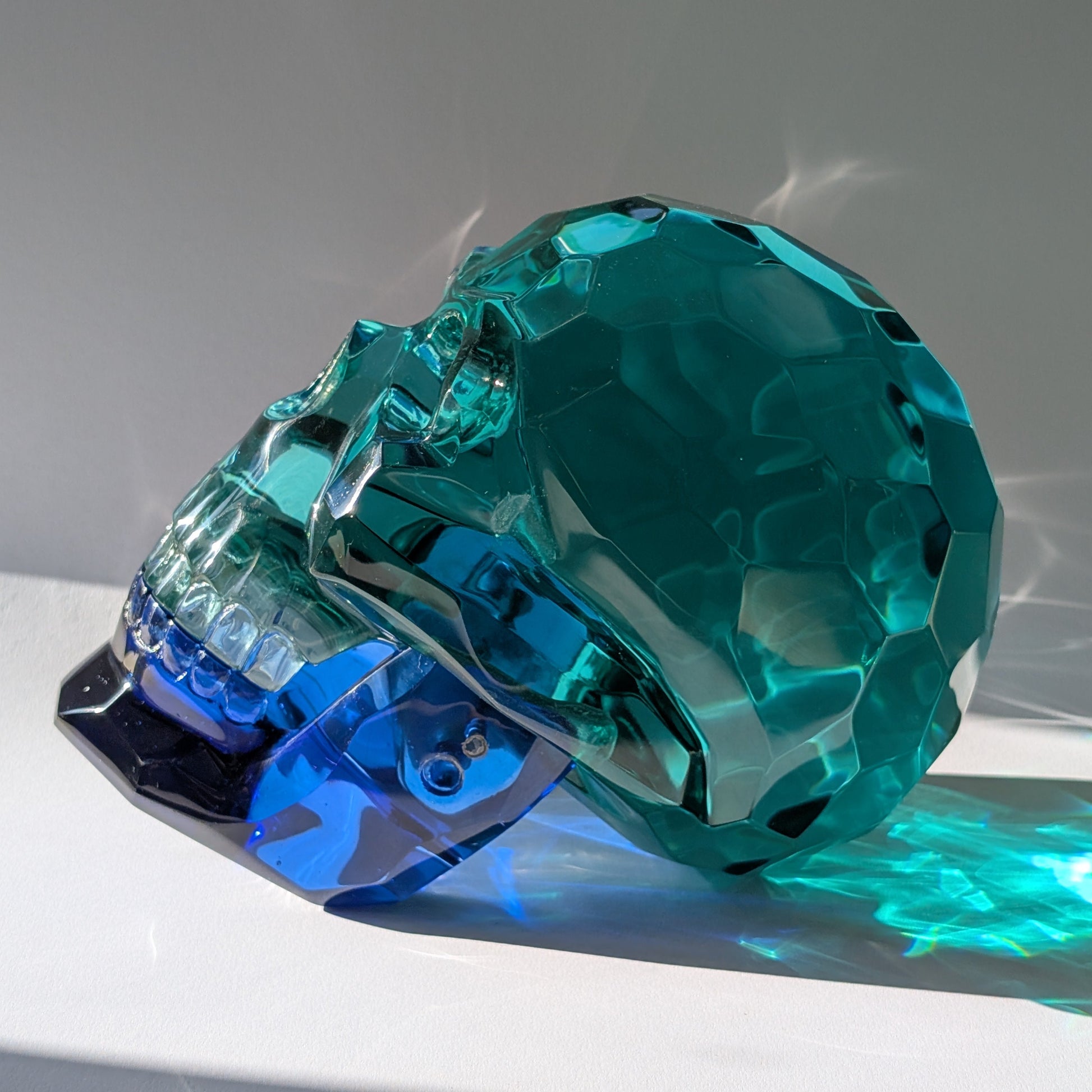 Kristallschädel "Orakel der Blauen Tiefe" (7.5kg) | Beweglicher Kiefer