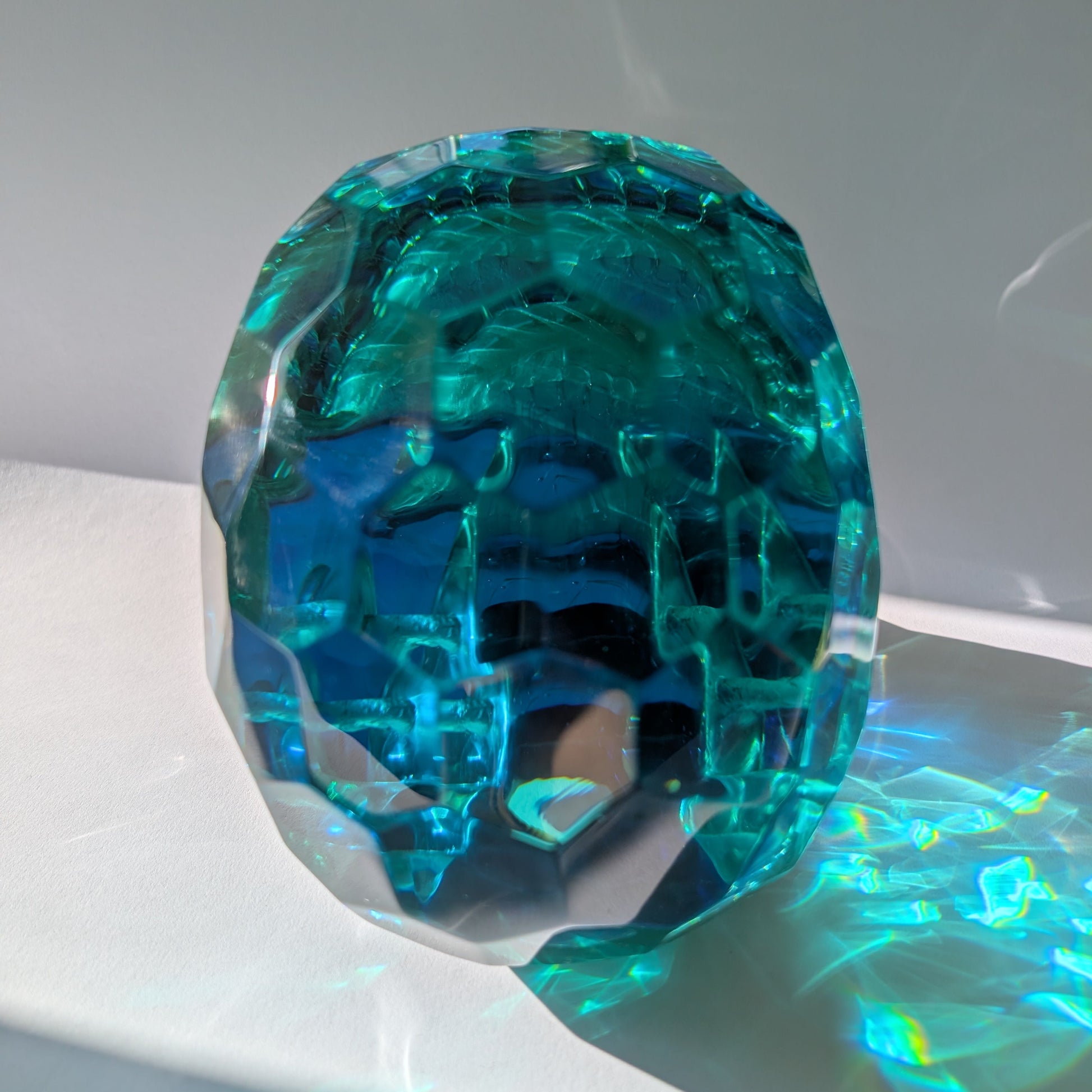 Kristallschädel "Orakel der Blauen Tiefe" (7.5kg) | Beweglicher Kiefer
