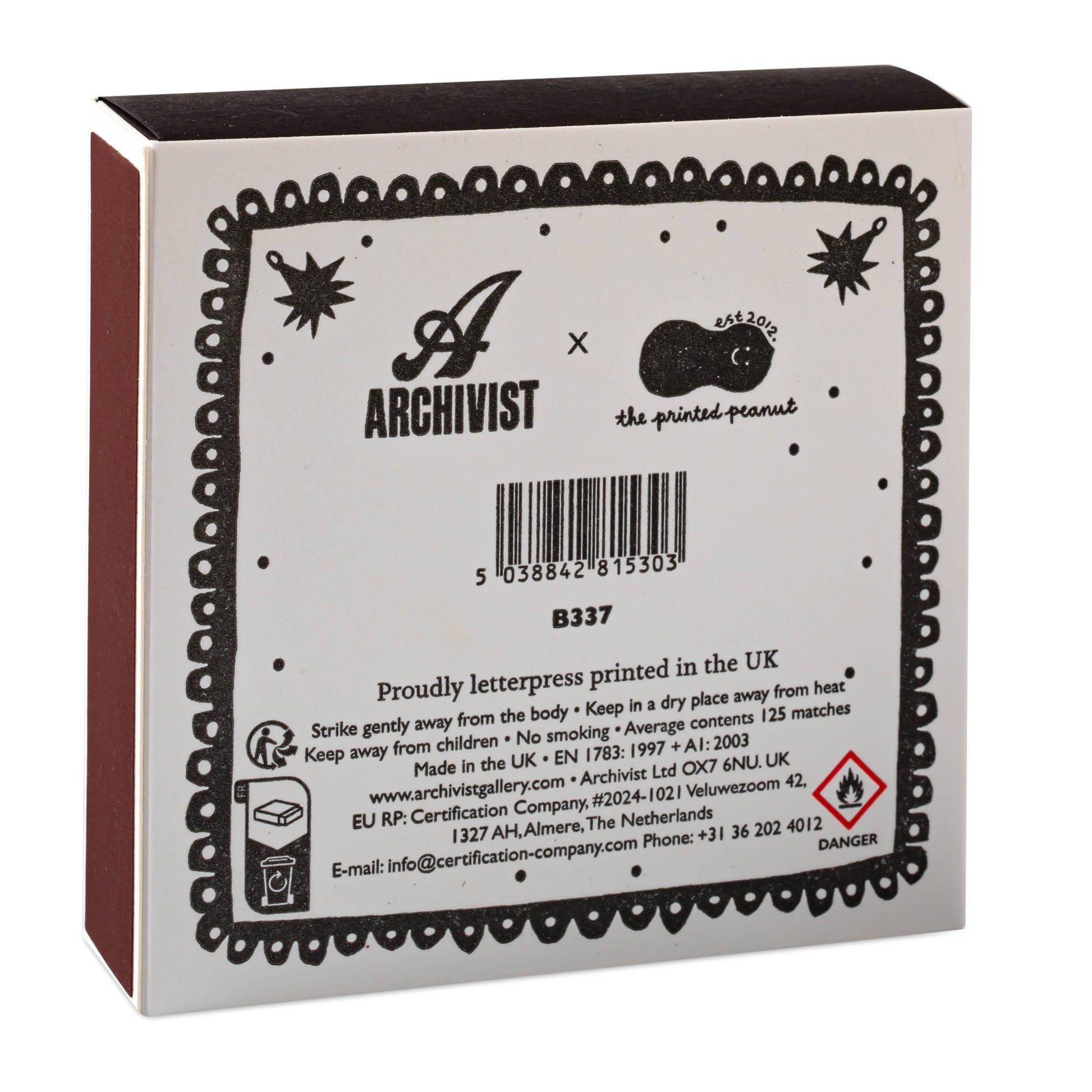 Luxus-Streichhölzer Miracle Black, Herz-in-Hand Symbolik