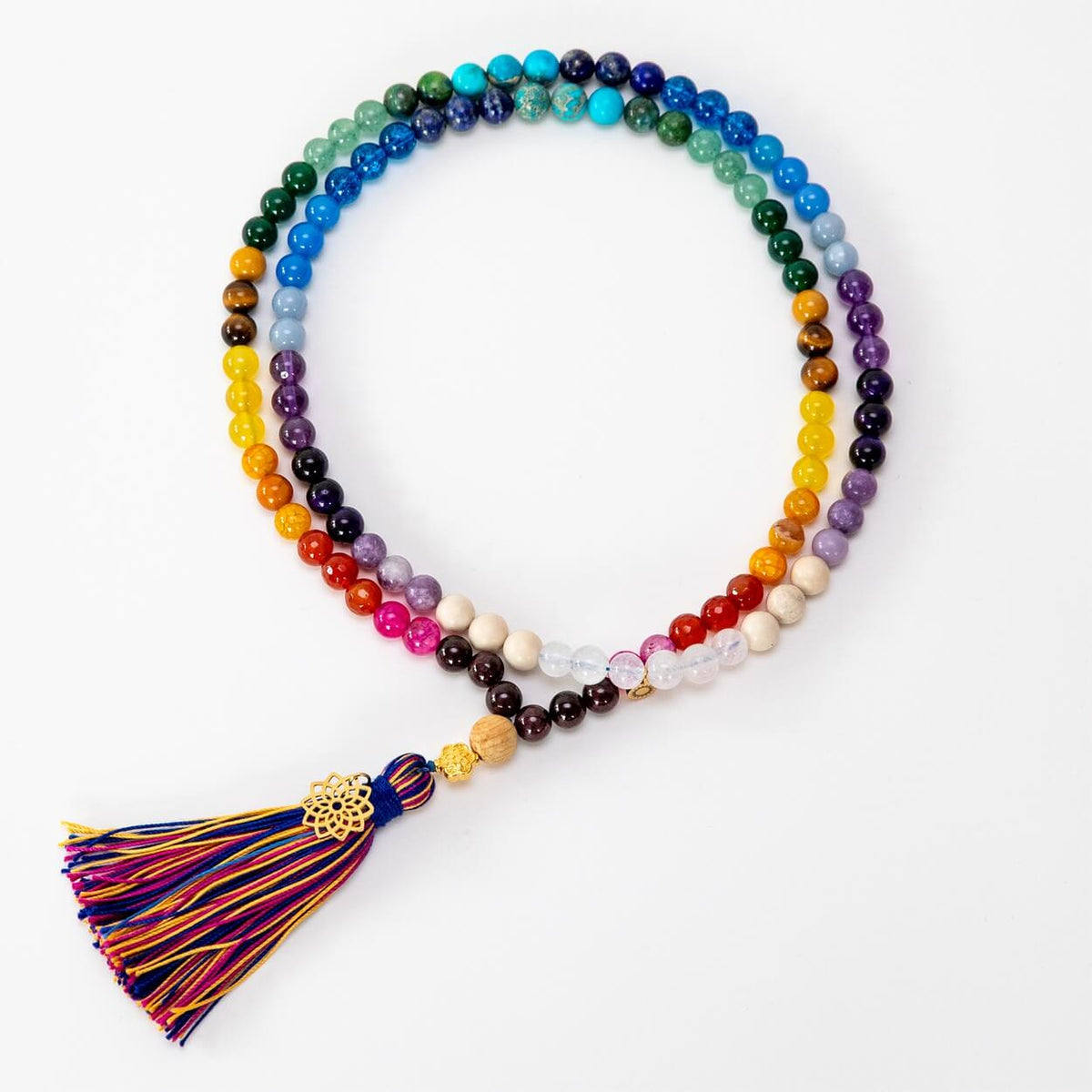 Mala-Kette Rainbow Chakra, Produktbild 6
