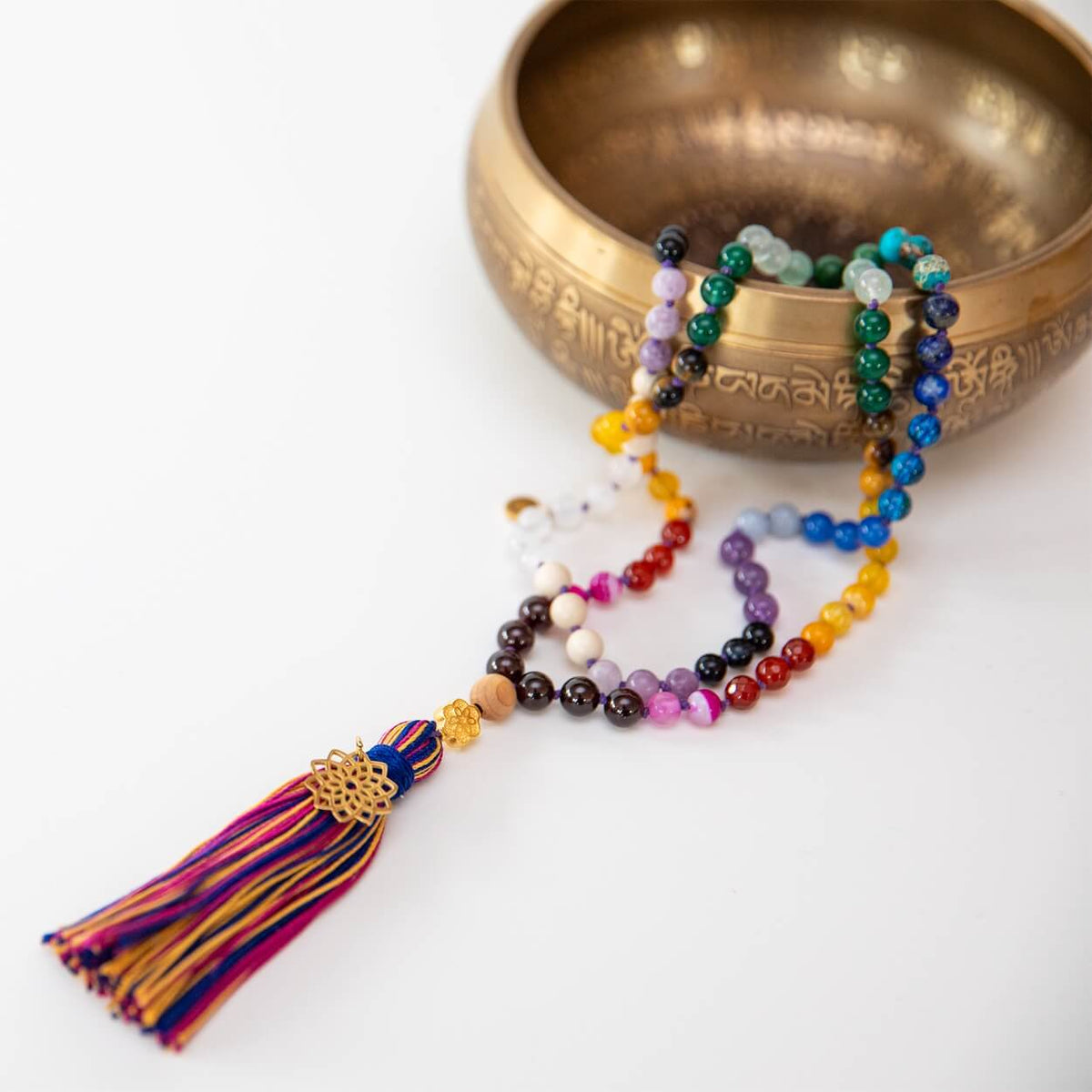Mala-Kette Rainbow Chakra, Produktbild 8