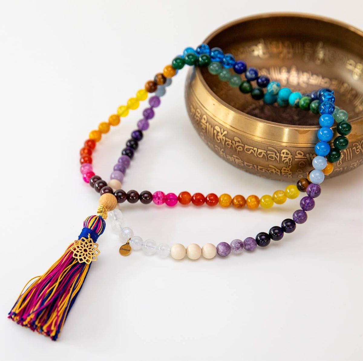 Mala-Kette Rainbow Chakra, Produktbild 5