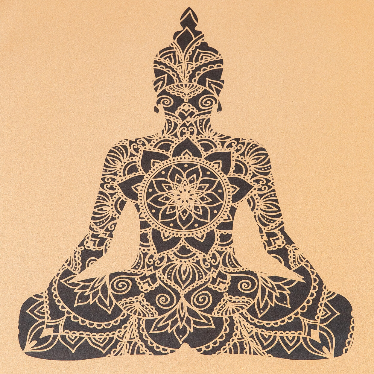 Meditationsmatte aus Kork & Naturkautschuk | Runde Matte Ø 110 cm