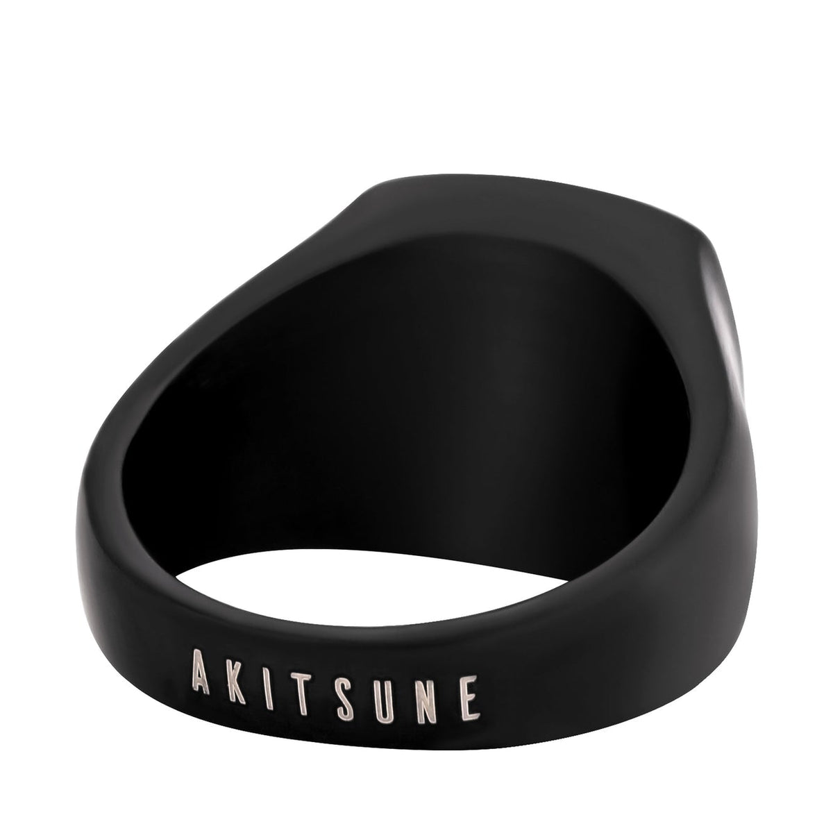 Akitsune Opul Ring Mattschwarz, Rückansicht