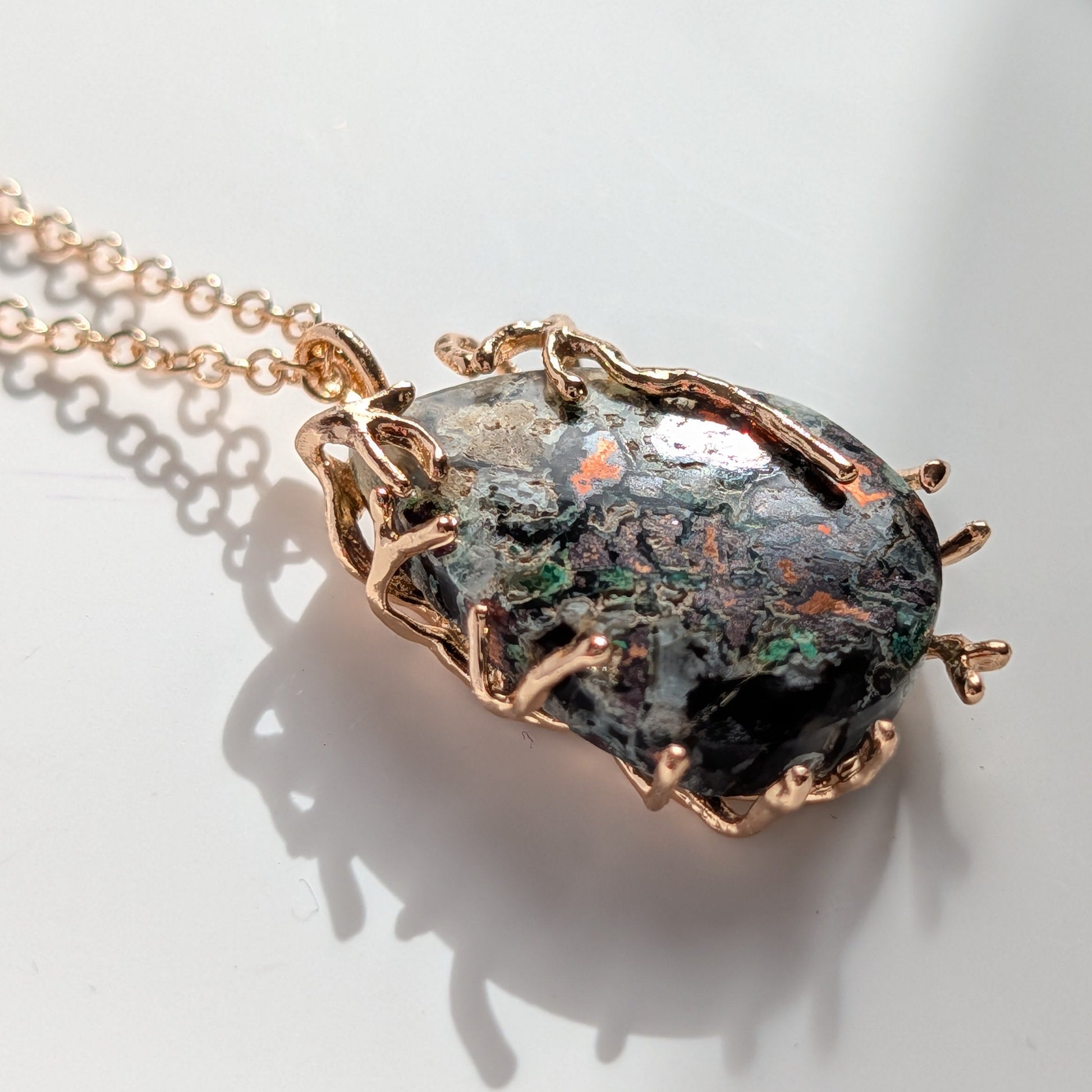 Orgonit Prana Tropfen Halskette | Einzelstück | Handarbeit