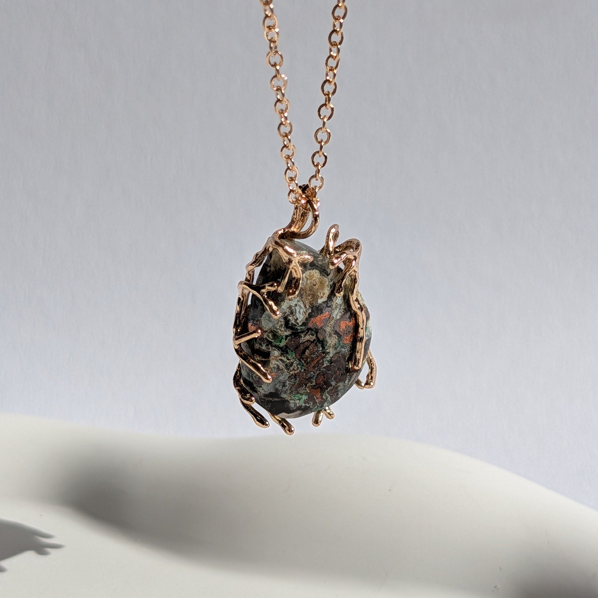 Orgonit Prana Tropfen Halskette | Einzelstück | Handarbeit