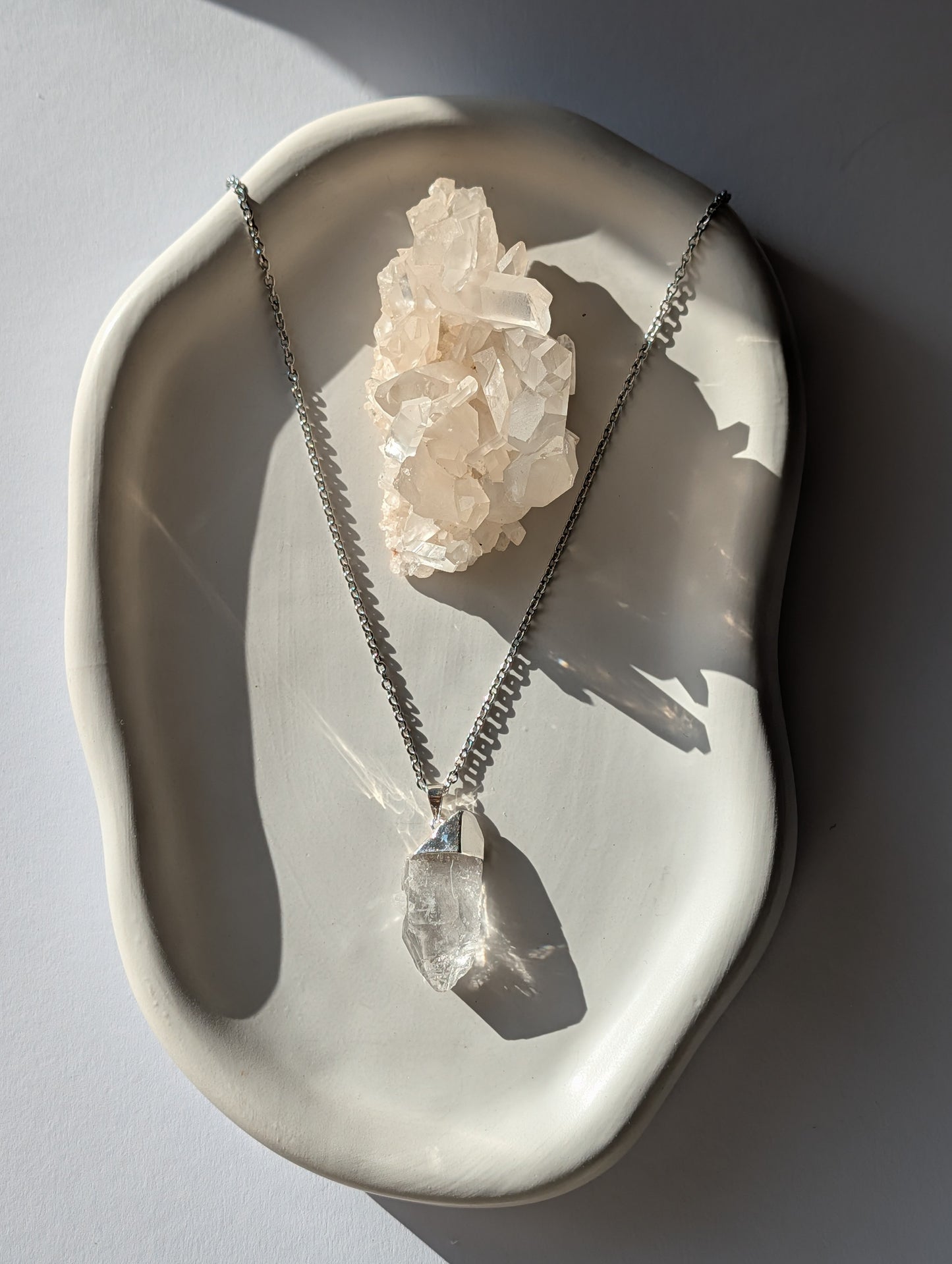 Bergkristall Kette Spitze (75cm) | Energetisch aufgeladen