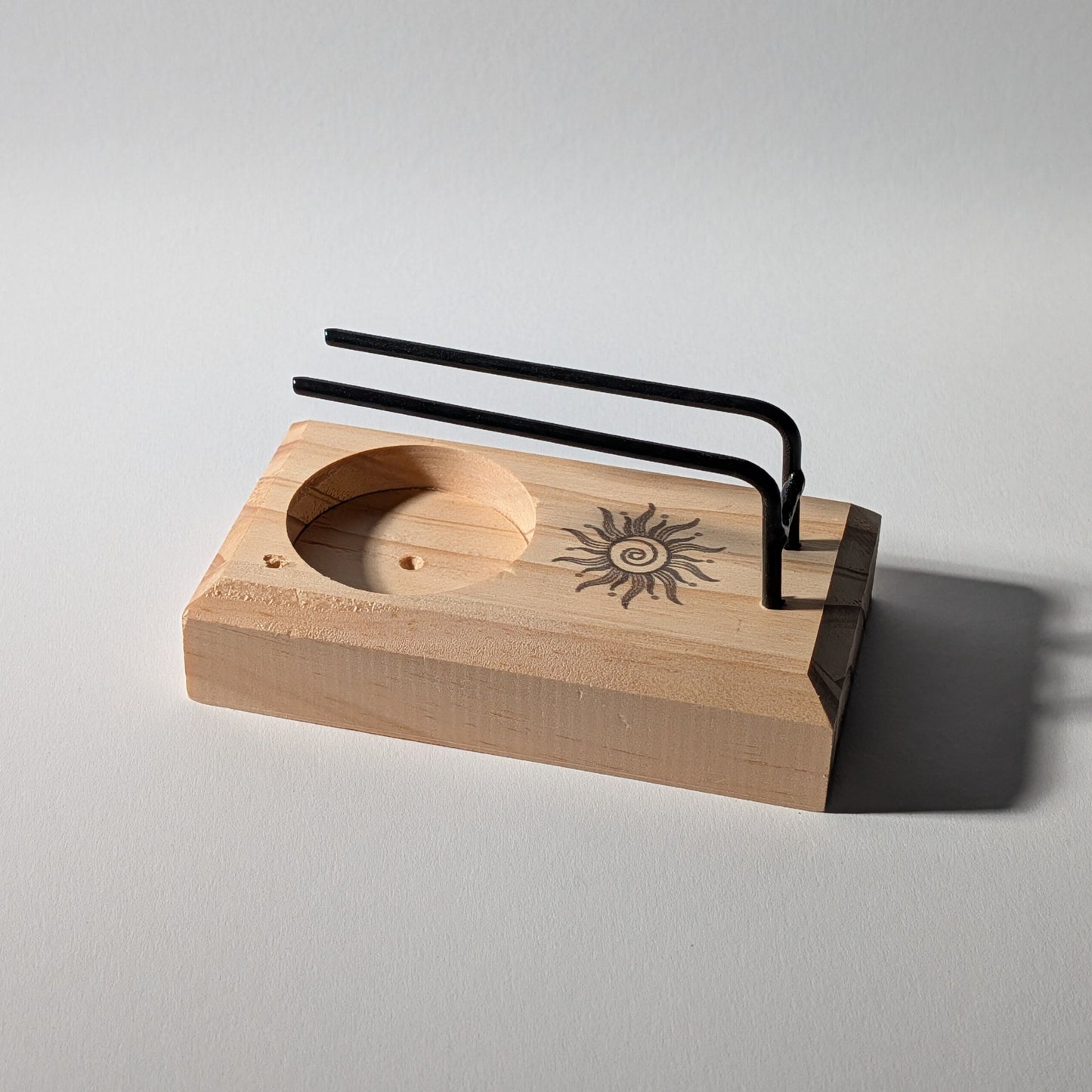 Palo Santo Halter Sonne Holz Salbei Brenner indirekt