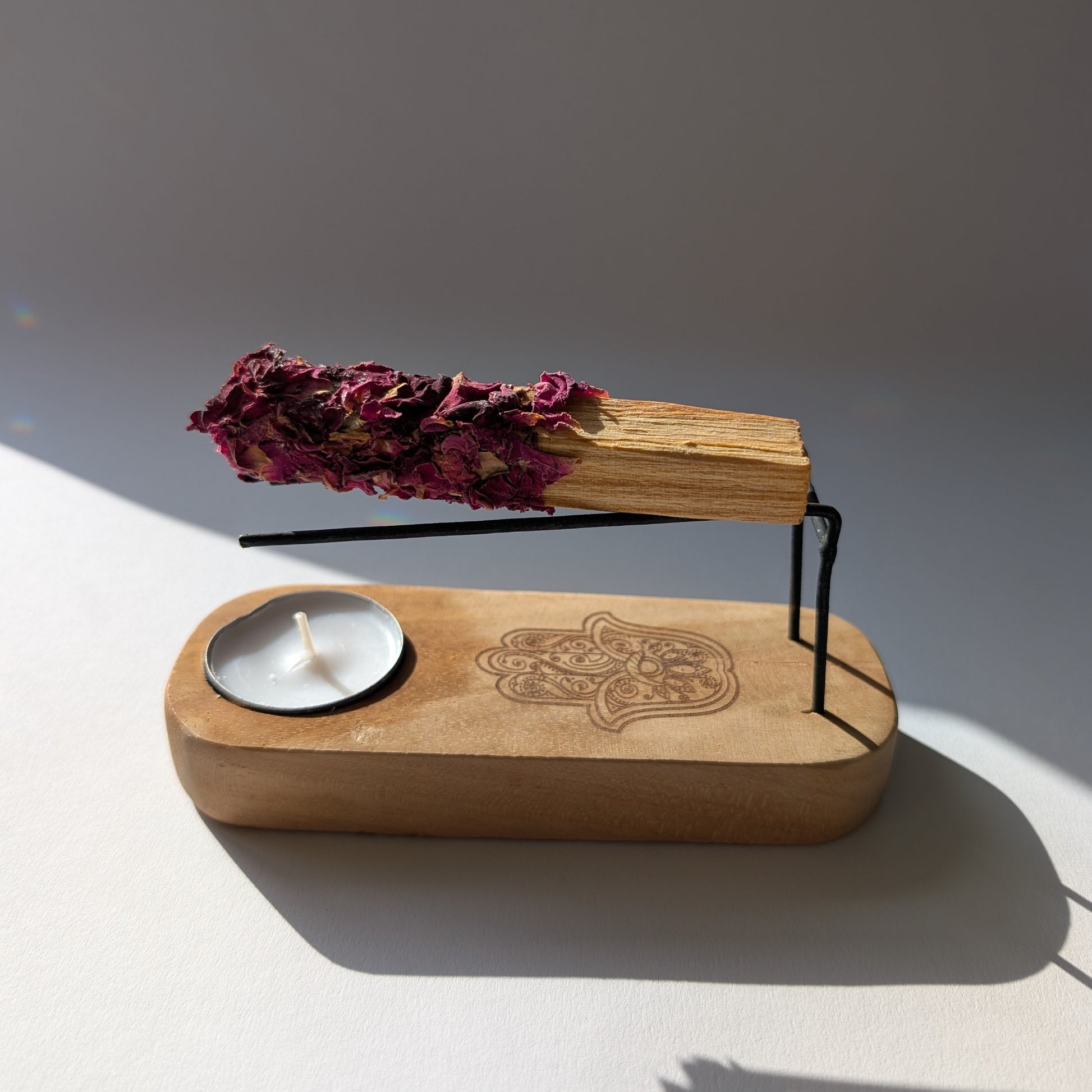 Palo Santo & Räucherbündel Halter | Edles Teakholz