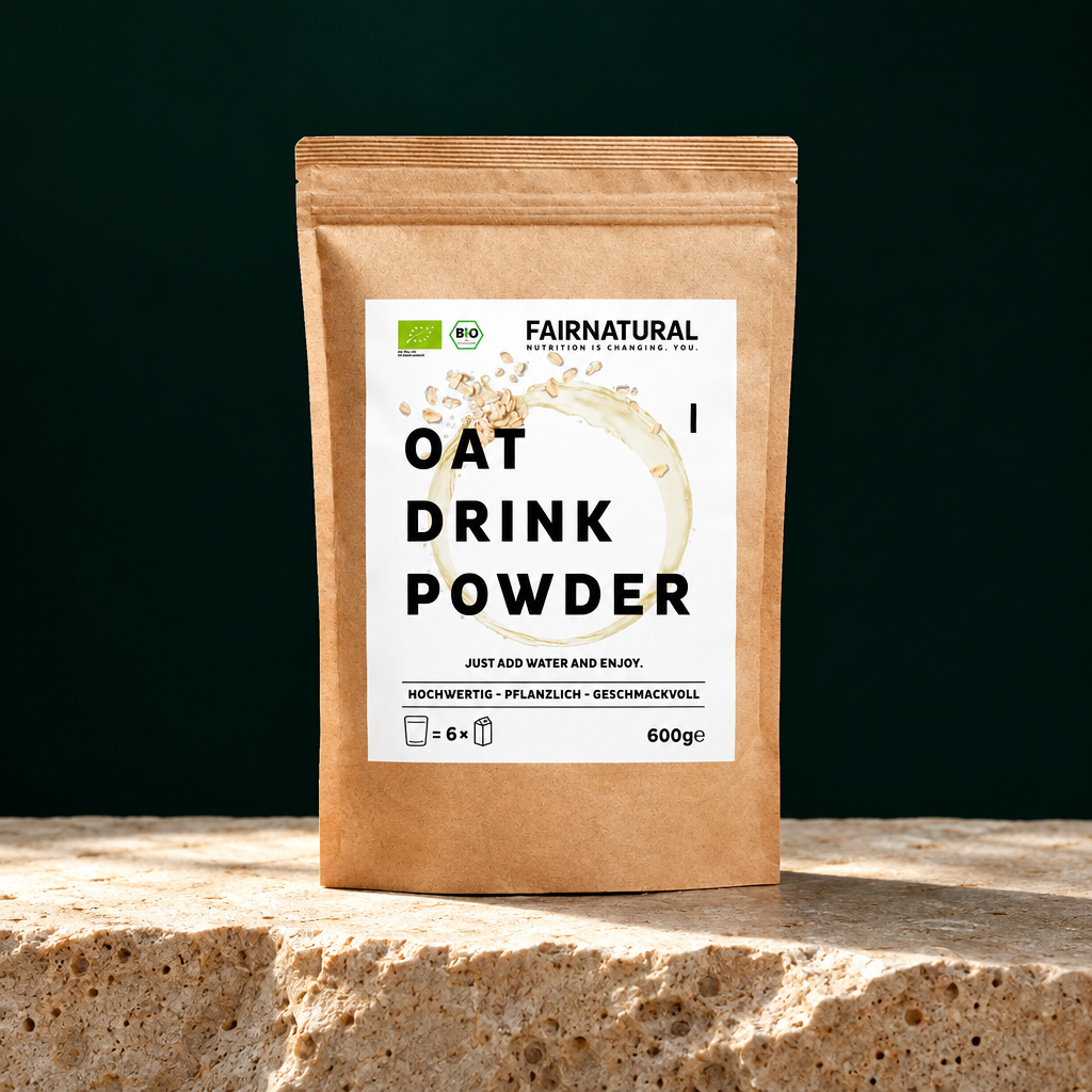 Bio Haferdrink Pulver von Fairnatural im 600-g-Beutel, Produktansicht