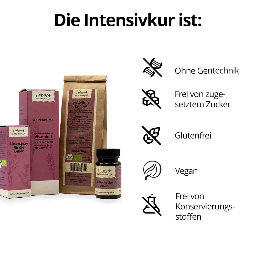 Übersicht der Eigenschaften der Leber+ Box