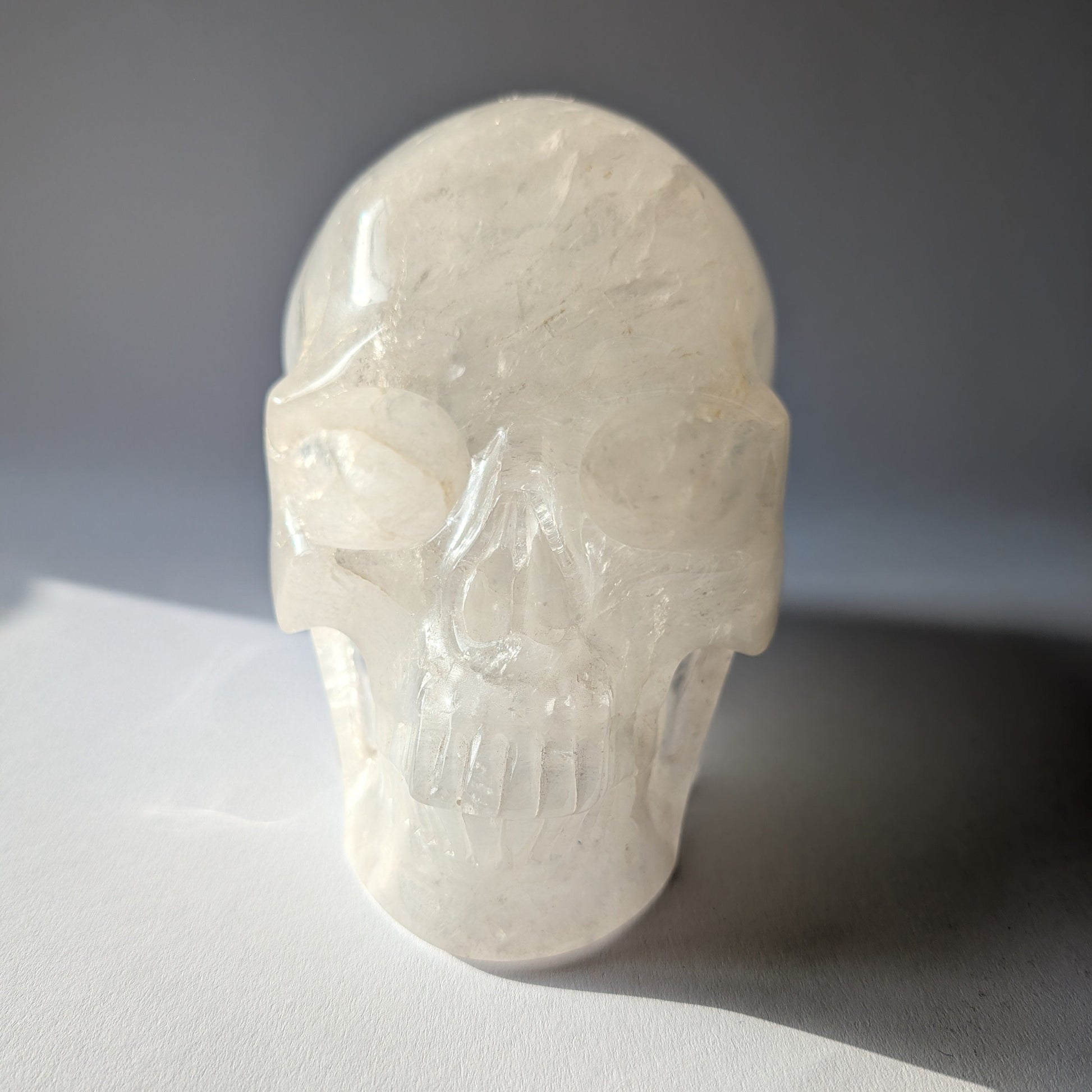 Riesiger Kristallschädel Com Bergkristall 4,9kg Master Skull