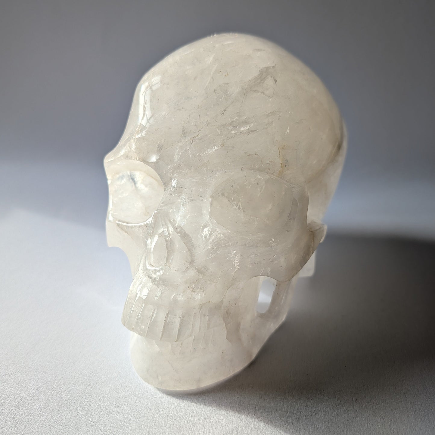 Riesiger Kristallschädel Com Bergkristall 4,9kg Master Skull