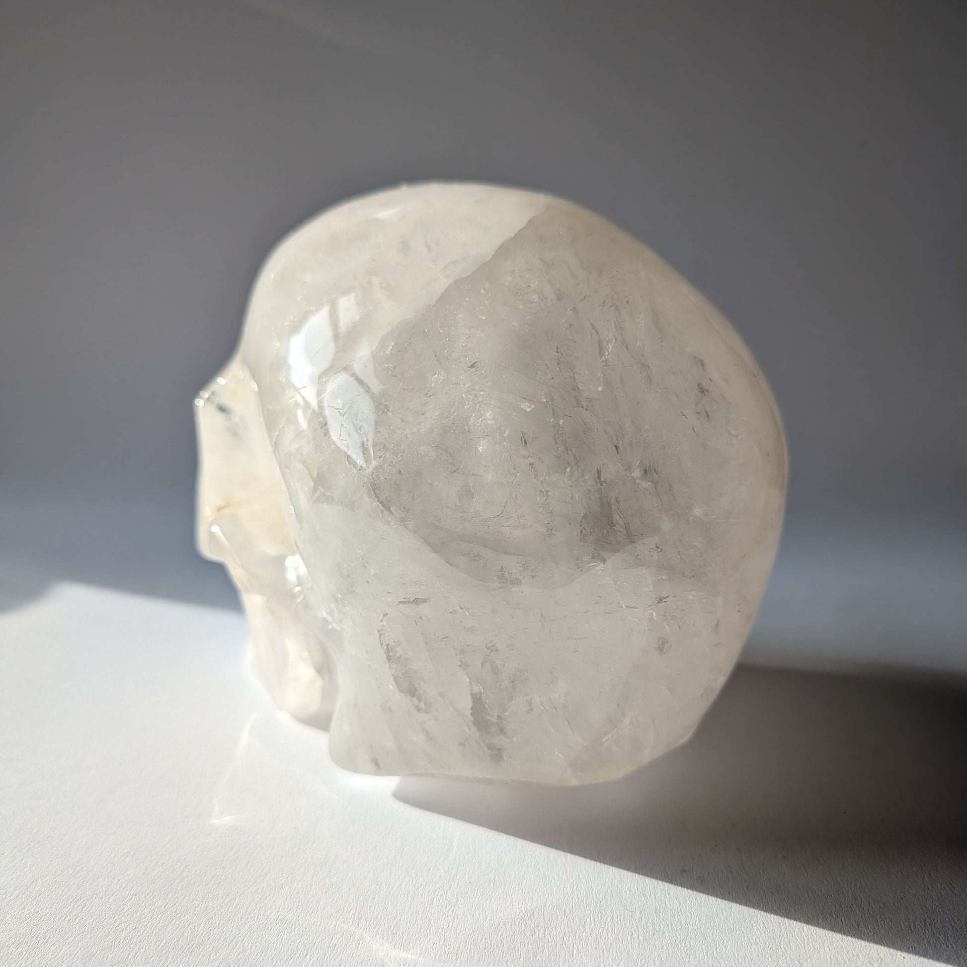 Riesiger Kristallschädel Com Bergkristall 4,9kg Master Skull