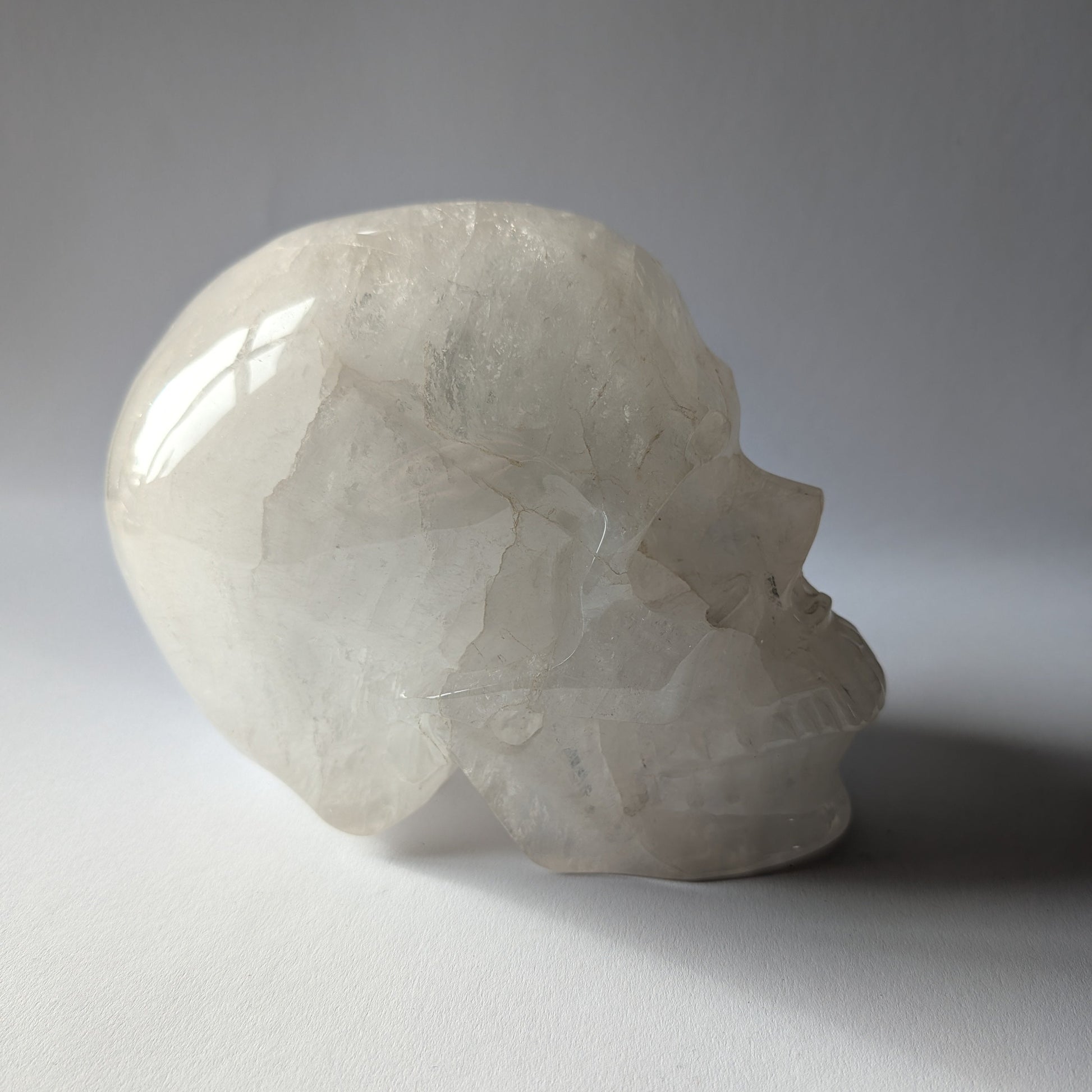 Riesiger Kristallschädel Com Bergkristall 4,9kg Master Skull