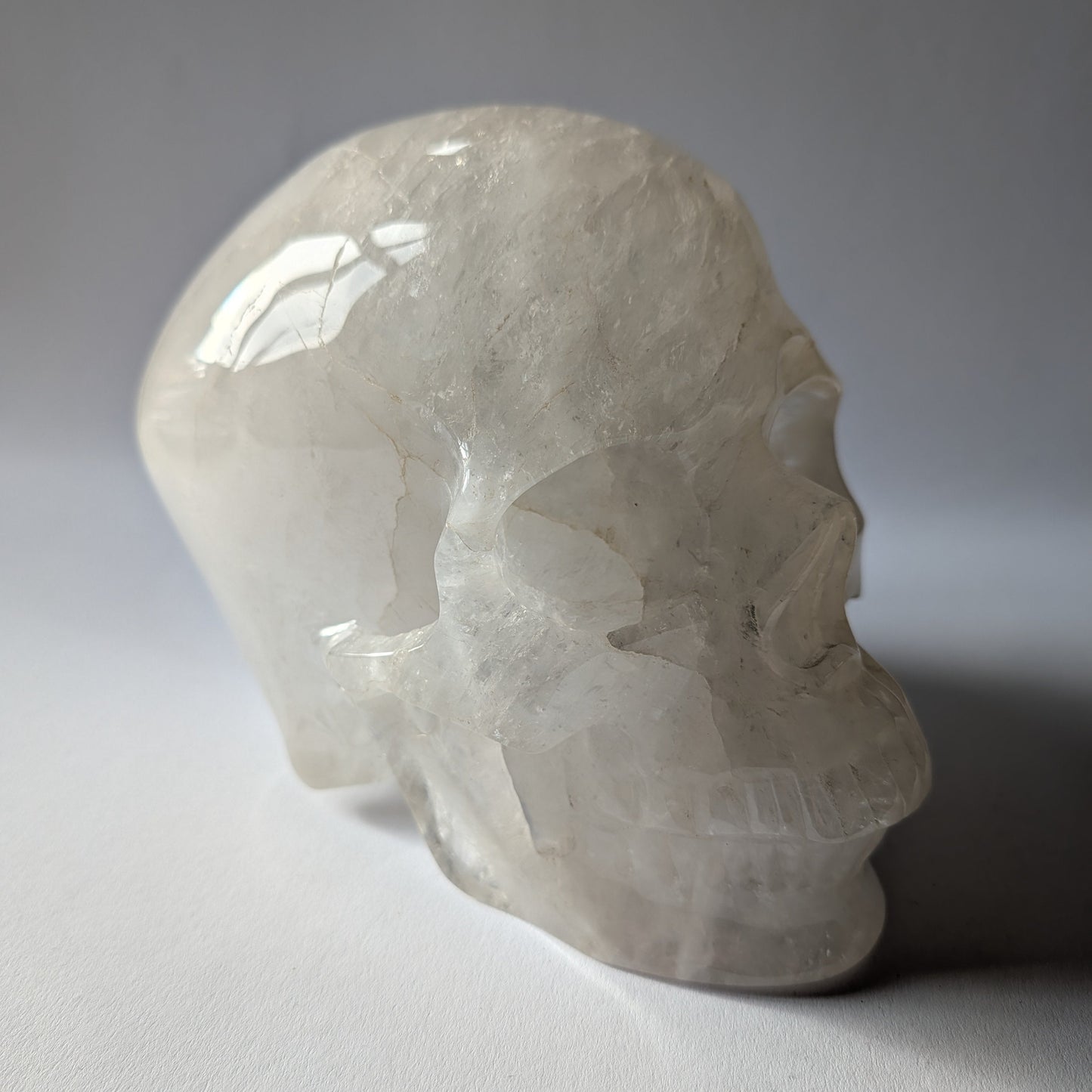 Riesiger Kristallschädel Com Bergkristall 4,9kg Master Skull