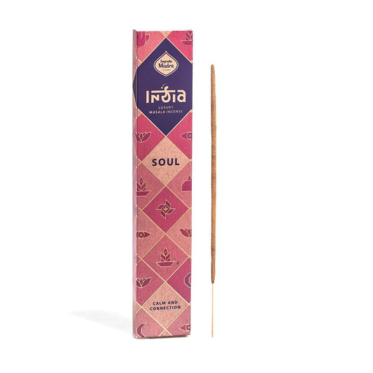 Sagrada Madre India Masala Soul Räucherstäbchen Verpackung pink Ruhe Verbindung 12 Stück