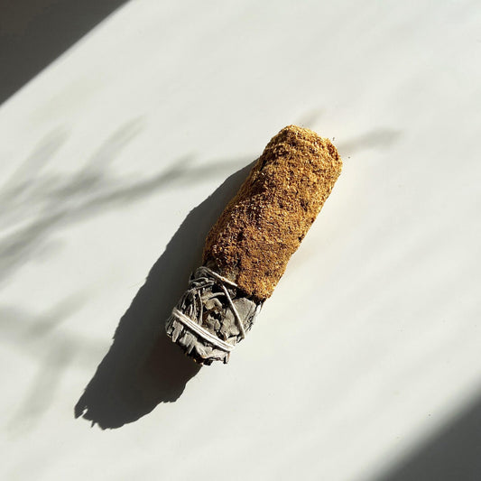 Aurora Craft Salbei-Bündel mit Palo Santo Pulver für energetische Reinigung und Heilung