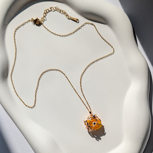 Schützendes Auge Halskette | Unikat Amulett | Handarbeit