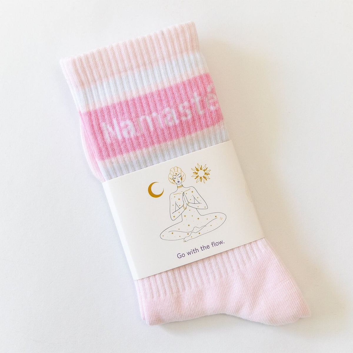 Yoga-Socken Namasté & Inhale Exhale | Bio-Baumwolle, 3 Farbvarianten