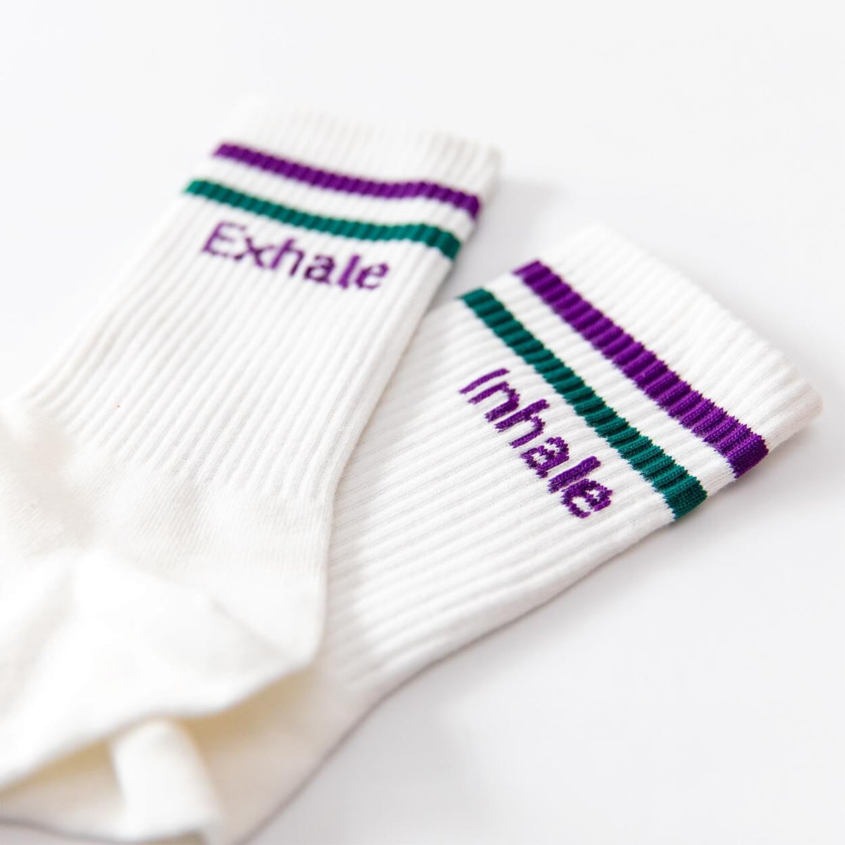 Yoga-Socken Namasté & Inhale Exhale | Bio-Baumwolle, 3 Farbvarianten