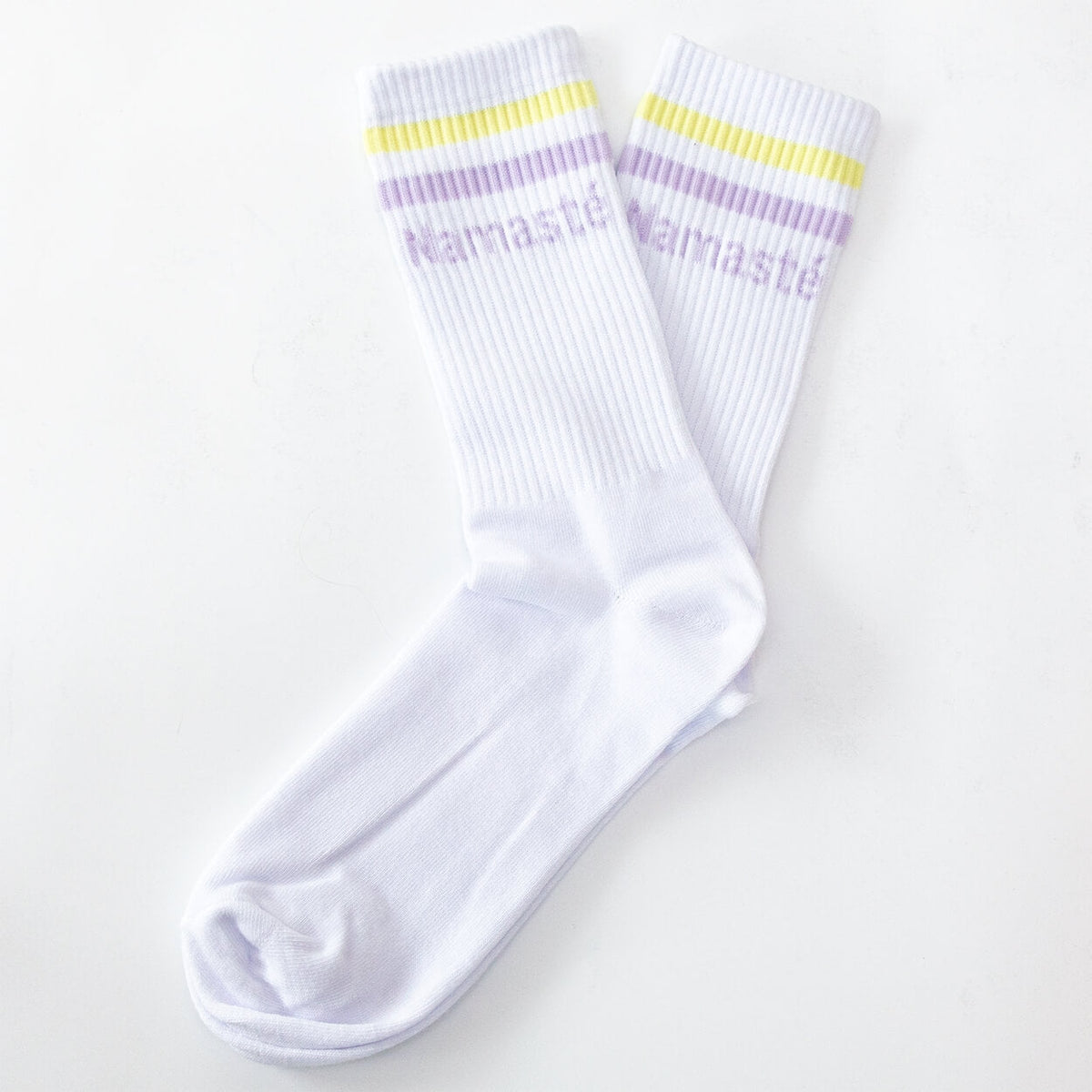 Yoga-Socken Inhale Exhale Purple & Namasté | Bio-Baumwolle, 3 Farbvarianten